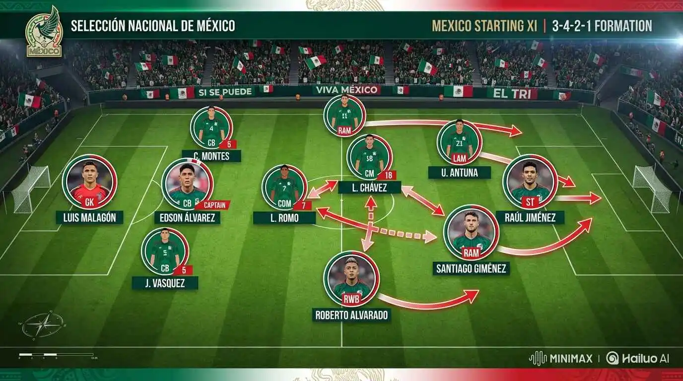 Mexico National Football Team Starting Lineup